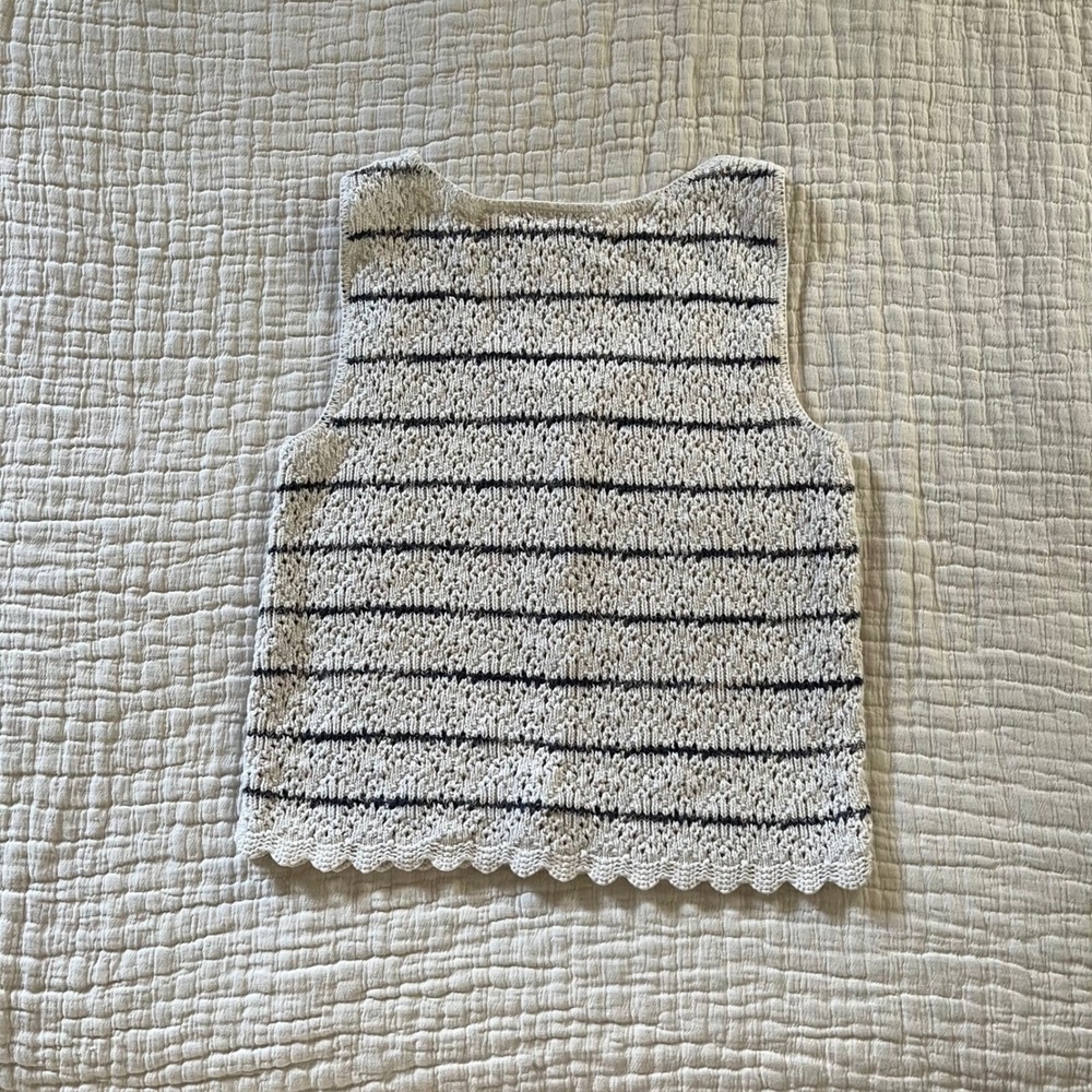Vintage Cotton Made‎ in USA Woven Top - Picture 2 of 7